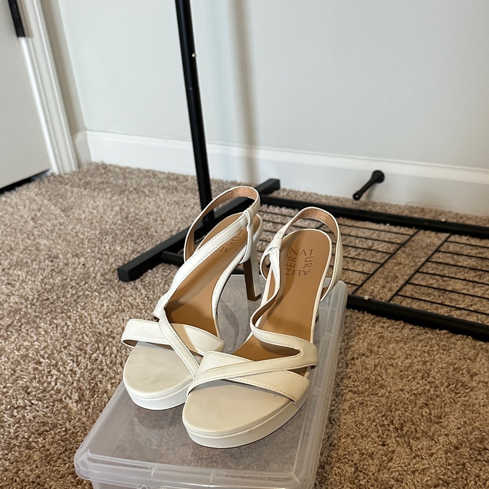 Naturalizer Cream Slingback Heels